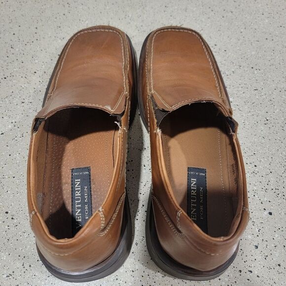 Venturini For Men 041788 Slip On Apron Toe Square Toe Loafers Men's US 10.5M - Picture 9 of 10